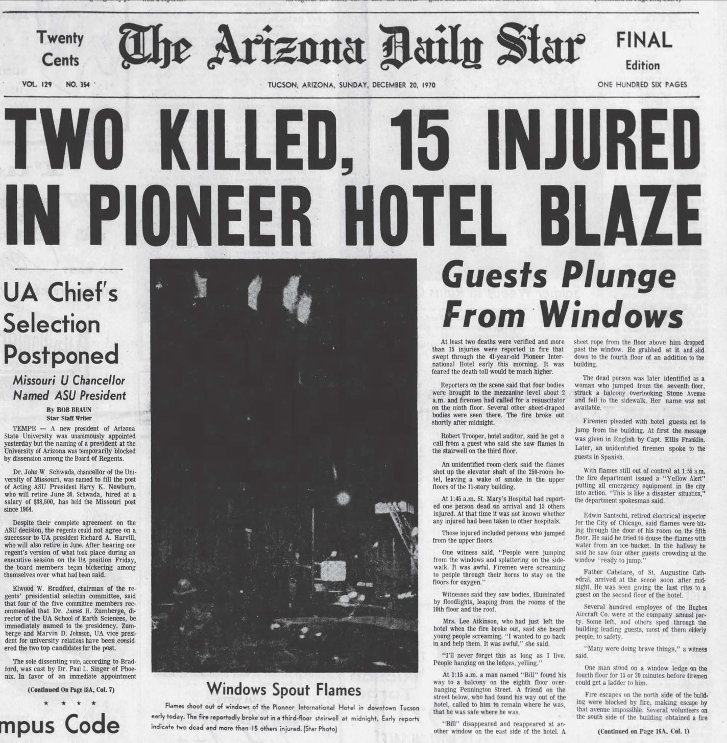 Pioneer Hotel Articles